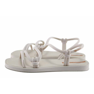 Бежови анатомични дамски сандали, pvc материя - ежедневни обувки за лятото N 100021754