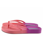 Розови джапанки, pvc материя - ежедневни обувки за лятото N 100021730