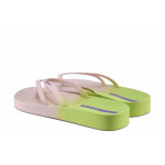 Розови джапанки, pvc материя - всекидневни обувки за лятото N 100021731