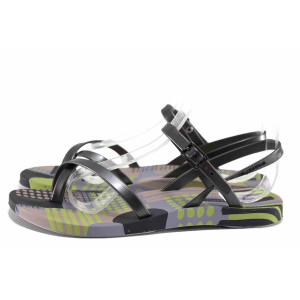 Сиви анатомични дамски сандали, pvc материя - ежедневни обувки за лятото N 100021762