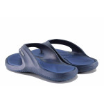 Сини джапанки, pvc материя - ежедневни обувки за пролетта и лятото N 100021734