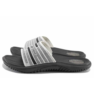 Бели джапанки, pvc материя - ежедневни обувки за пролетта и лятото N 100021735