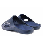 Сини джапанки, pvc материя - ежедневни обувки за пролетта и лятото N 100021736