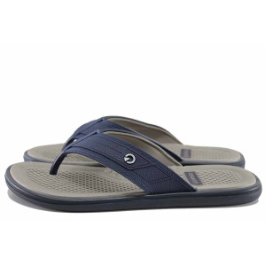 Сини анатомични джапанки, pvc материя - ежедневни обувки за пролетта и лятото N 100021744