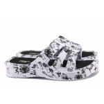 Бели джапанки, pvc материя - ежедневни обувки за лятото N 100022087