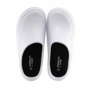 Бели джапанки, pvc материя - всекидневни обувки за лятото N 100022098