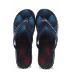 Сини джапанки, pvc материя - ежедневни обувки за пролетта и лятото N 100022176