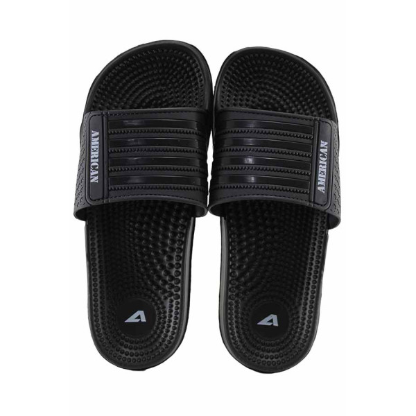 Черни джапанки, pvc материя - всекидневни обувки за лятото N 100022078