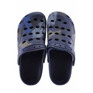 Сини джапанки, pvc материя - всекидневни обувки за лятото N 100022092