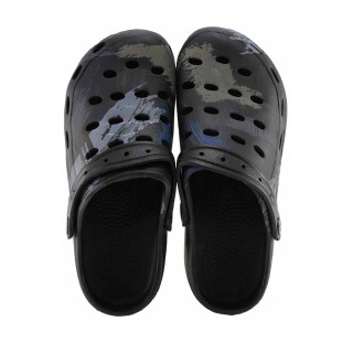 Черни джапанки, pvc материя - ежедневни обувки за лятото N 100022093