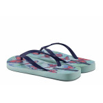 Сини джапанки, pvc материя - ежедневни обувки за лятото N 100021756