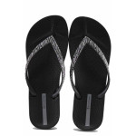 Черни джапанки, pvc материя - ежедневни обувки за лятото N 100021758