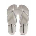 Бежови джапанки, pvc материя - всекидневни обувки за лятото N 100021759