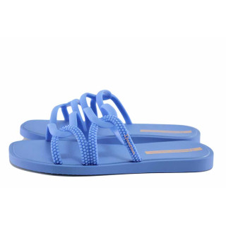 Сини джапанки, pvc материя - всекидневни обувки за лятото N 100021765