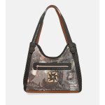 Черна дамска чанта, здрава еко-кожа - удобство и стил за есента и зимата N 100022364