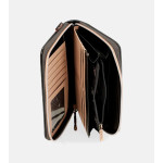 Черно портмоне, здрава еко-кожа - удобство и стил за есента и зимата N 100022412