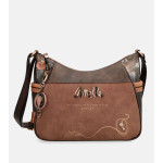 Кафява дамска чанта, здрава еко-кожа - удобство и стил за есента и зимата N 100022365