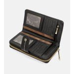 Черно портмоне, здрава еко-кожа - удобство и стил за есента и зимата N 100022411