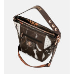 Кафява дамска чанта, здрава еко-кожа - удобство и стил за есента и зимата N 100022389