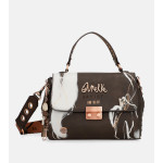 Кафява дамска чанта, здрава еко-кожа - удобство и стил за есента и зимата N 100022398