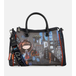 Синя дамска чанта, здрава еко-кожа - удобство и стил за есента и зимата N 100022366