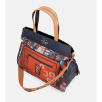Синя дамска чанта, здрава еко-кожа - удобство и стил за есента и зимата N 100022384