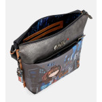 Черна дамска чанта, здрава еко-кожа - удобство и стил за есента и зимата N 100022379