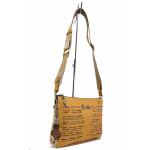 Светлокафява дамска чанта, здрава еко-кожа - удобство и стил за пролетта и лятото N 100021364
