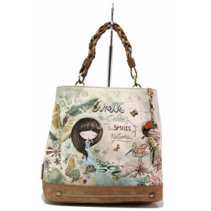 Зелена дамска чанта, здрава еко-кожа - удобство и стил за пролетта и лятото N 100021365