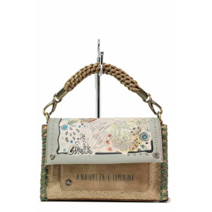 Зелена дамска чанта, здрава еко-кожа - удобство и стил за пролетта и лятото N 100021367