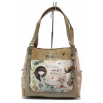 Зелена дамска чанта, здрава еко-кожа - удобство и стил за пролетта и лятото N 100021383