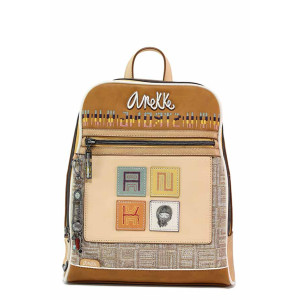 Кафява раница, здрава еко-кожа - удобство и стил за пролетта и лятото N 100021385