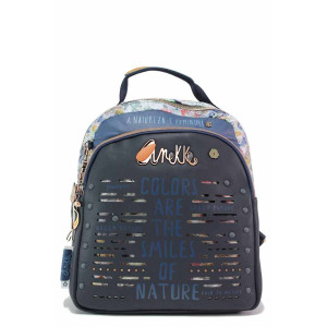 Тъмносиня раница, текстилна материя - удобство и стил за пролетта и лятото N 100021386