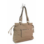 Бежова дамска чанта, здрава еко-кожа - удобство и стил за пролетта и лятото N 100021442