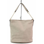 Бежова дамска чанта, здрава еко-кожа - удобство и стил за пролетта и лятото N 100021443