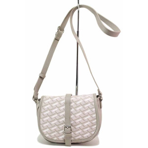 Сива дамска чанта, здрава еко-кожа - удобство и стил за пролетта и лятото N 100021481
