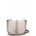 Сива дамска чанта, здрава еко-кожа - удобство и стил за пролетта и лятото N 100021481