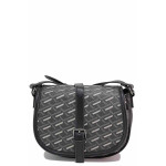 Черна дамска чанта, здрава еко-кожа - удобство и стил за пролетта и лятото N 100021482