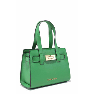 Зелена дамска чанта, здрава еко-кожа - удобство и стил за пролетта и лятото N 100021542