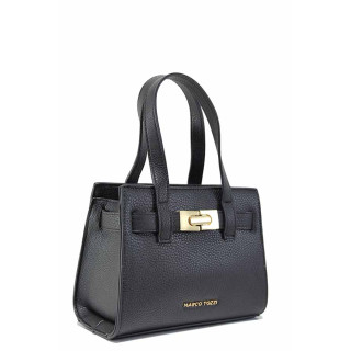 Черна дамска чанта, здрава еко-кожа - удобство и стил за пролетта и лятото N 100021543