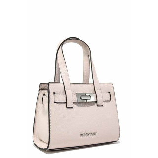 Розова дамска чанта, здрава еко-кожа - удобство и стил за пролетта и лятото N 100021544