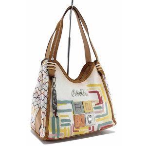 Бяла дамска чанта, здрава еко-кожа - удобство и стил за пролетта и лятото N 100021864