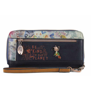 Тъмносиньо портмоне, здрава еко-кожа - удобство и стил за пролетта и лятото N 100021874