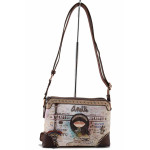 Кафява дамска чанта, здрава еко-кожа - удобство и стил за пролетта и лятото N 100022132