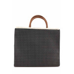 Черна дамска чанта, здрава еко-кожа - удобство и стил за есента и зимата N 100022196