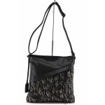 Черна дамска чанта, здрава еко-кожа - удобство и стил за есента и зимата N 100022202