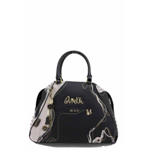 Черна дамска чанта, здрава еко-кожа - удобство и стил за есента и зимата N 100022369