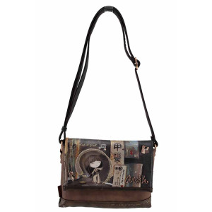 Кафява дамска чанта, здрава еко-кожа - удобство и стил за есента и зимата N 100022373