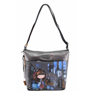 Черна дамска чанта, здрава еко-кожа - удобство и стил за есента и зимата N 100022379