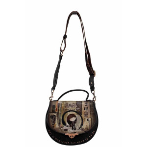 Черна дамска чанта, здрава еко-кожа - удобство и стил за есента и зимата N 100022381